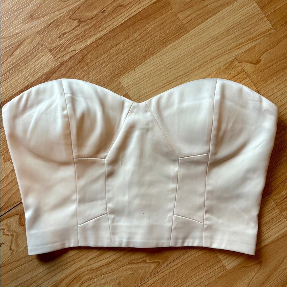 Elegant Cream Bustier Top